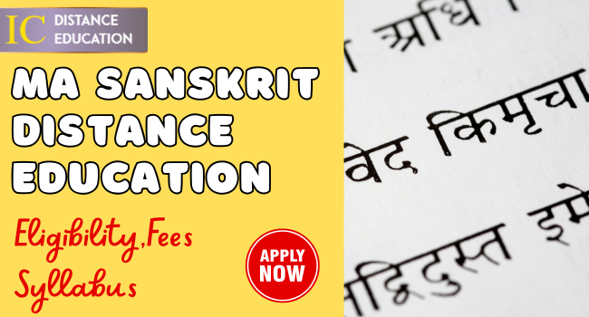 MA Sanskrit Distance Education Admission 2026 | Fee, Eligibility, Scope, Syllabus
