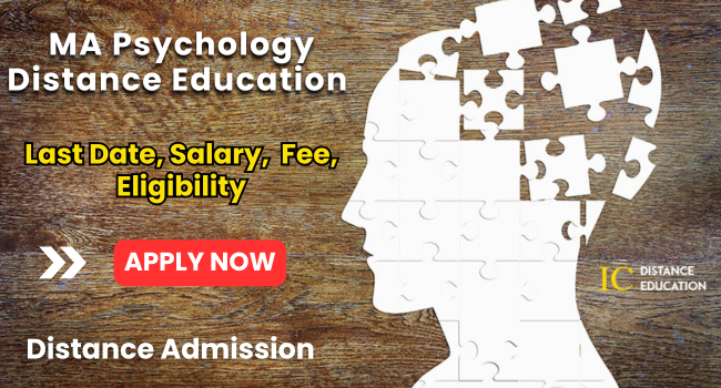 MA Psychology Distance Education Admission 2026-27 | Eligibility, Last Date, Fee