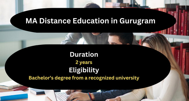 MA Distance Education in Gurugram Admission 2026: Fee, Syllabus, Eligibility