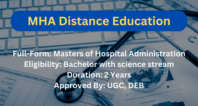 MHA Distance Education Admission 2026 | Top University