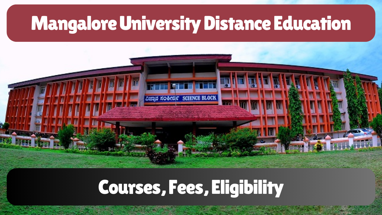 Mangalore University Distance Education Admission 2026| Course