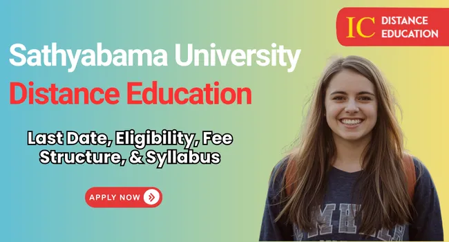 Sathyabama University Distance Education Admission 2026 | UG & PG Courses