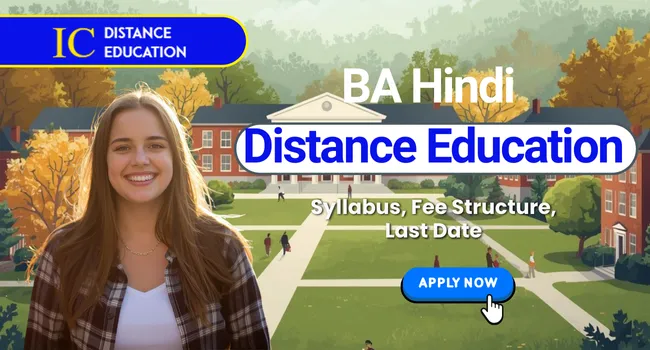 BA Hindi Distance Education in Chennai Admission 2026 | Syllabus,Fees