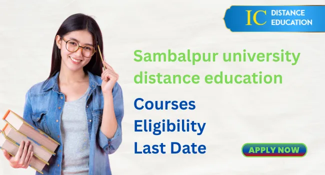 Sambalpur University Distance Education Admission 2026 | UG & PG Courses, Fees, Last Date