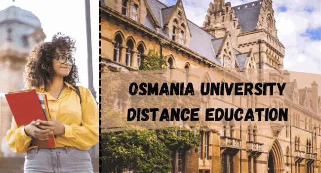 Osmania University Distance Education Admission 2026 : UG & PG Courses, Eligibility