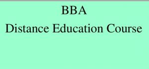 BBA Distance Education