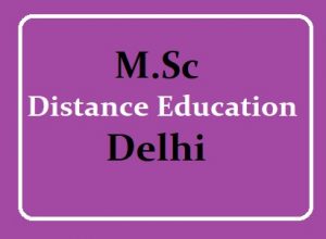 MSc Distance Education in Delhi