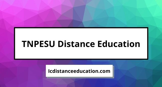 TNPESU Distance Education