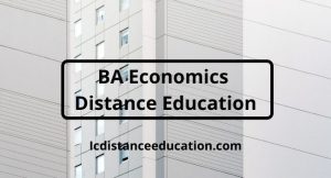 BA Economics Distance Education