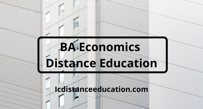 BA Economics Distance Education
