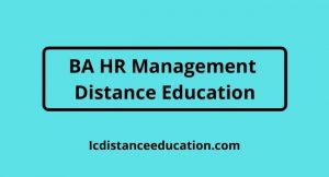 BA HR Management Distance Education