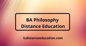 BA Philosophy Distance Education
