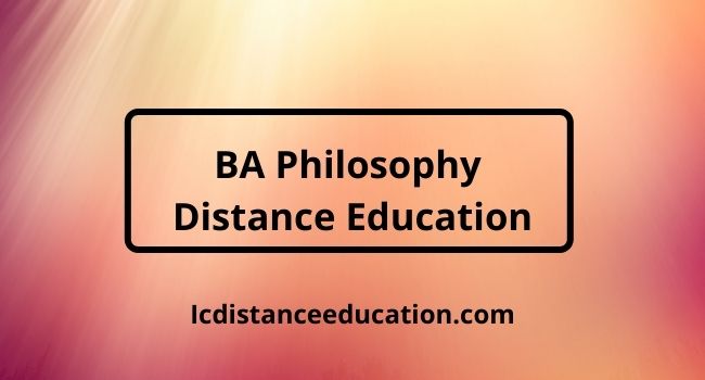 BA Philosophy Distance Education