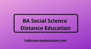 BA Social Science Distance Education