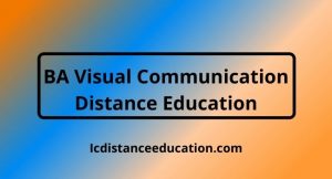 BA Visual Communication Distance Education
