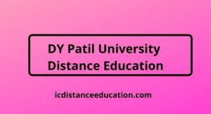 DY Patil University Distance Education