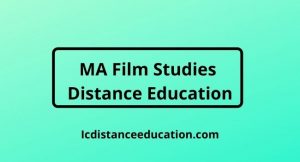 MA Film Studies Distance Education