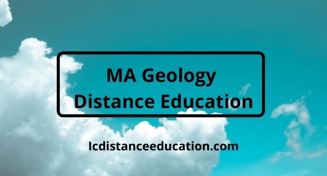 MA Geology Distance Education