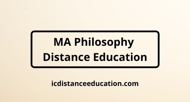 MA Philosophy Distance Education