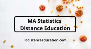 MA Statistics Distance Education