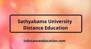Sathyabama University Distance Education