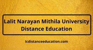Lalit Narayan Mithila University Distance Education