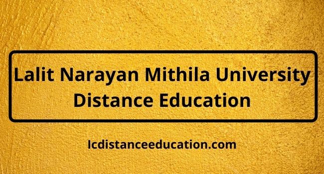Lalit Narayan Mithila University Distance Education