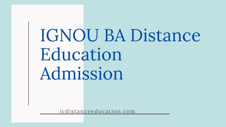 IGNOU BA Distance Education