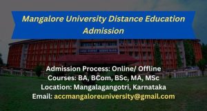 Mangalore university distance education