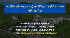 NIMS University Distance Education