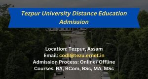 Tezpur university distance education
