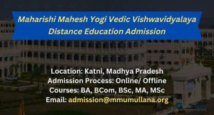 MMYVV Distance Education