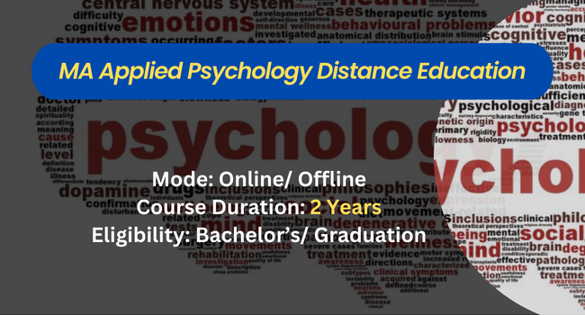 MA Applied Psychology Distance Education