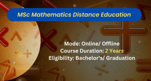 MSc Mathematics Distance Education