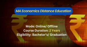 MA Economics Distance Education