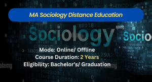 MA Sociology Distance Education