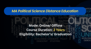 MA Political Science Distance education
