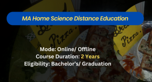 MA Home Science Distance education