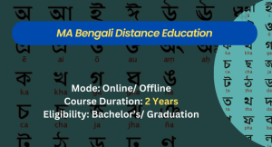 MA Bengali Distance education