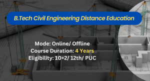 BTech Civil Engineering Distance Education