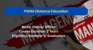 PGDM distance education