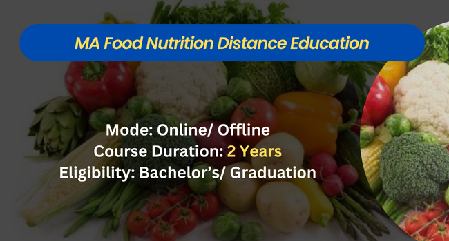 MA Food Nutrition Distance Education