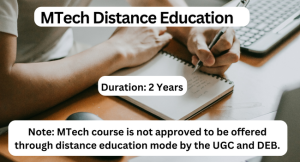 mtech distance education