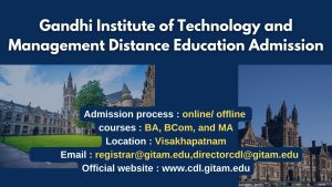 GITAM University Distance Education Admission