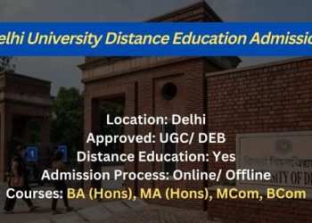 Delhi University Distance Education Admission
