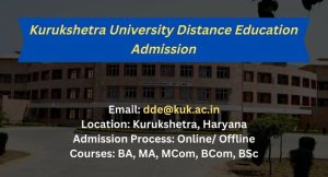 KUK DDE Distance Admission 2024