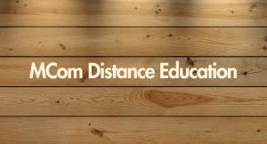 MCom Distance Education