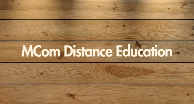 MCom Distance Education