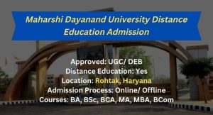 MDU Distance Education Admission 2024