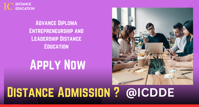 Advance Diploma Entrepreneurship and Leadership Distance Education